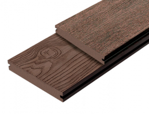 Террасная доска дпк Outdoor  3D STORM/OCEAN Полнотелая Коричневый микс