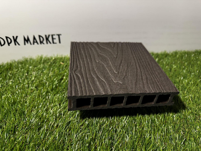 Террасная доска из ДПК Polywood Duo 3-D Венге Террасная доска из ДПК Polywood Duo 3-D Венге