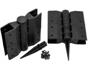 Поворотный угловой шарнир пластиковый- Чёрный